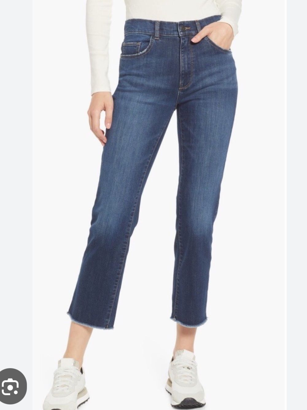 DL1961 Patty Street high-rise vintage Leg Jeans in Dark Blue 25